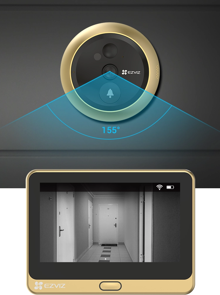EZVIZ DP2C Gold — Sonnette à Judas Sans Fil - Image 2